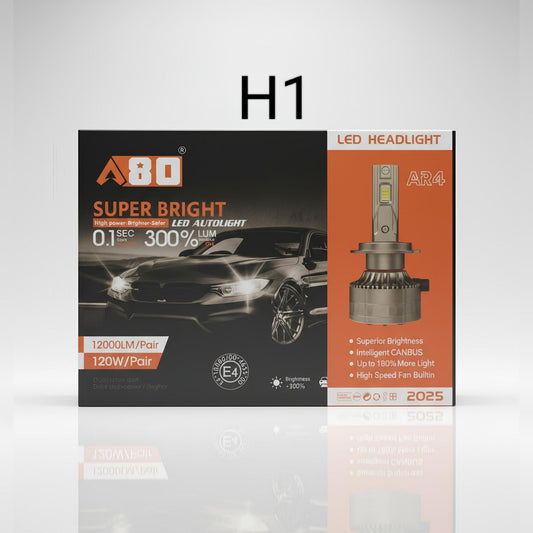 AMPOULES PHARES  TURBO LED A80 AR4 2025 H1